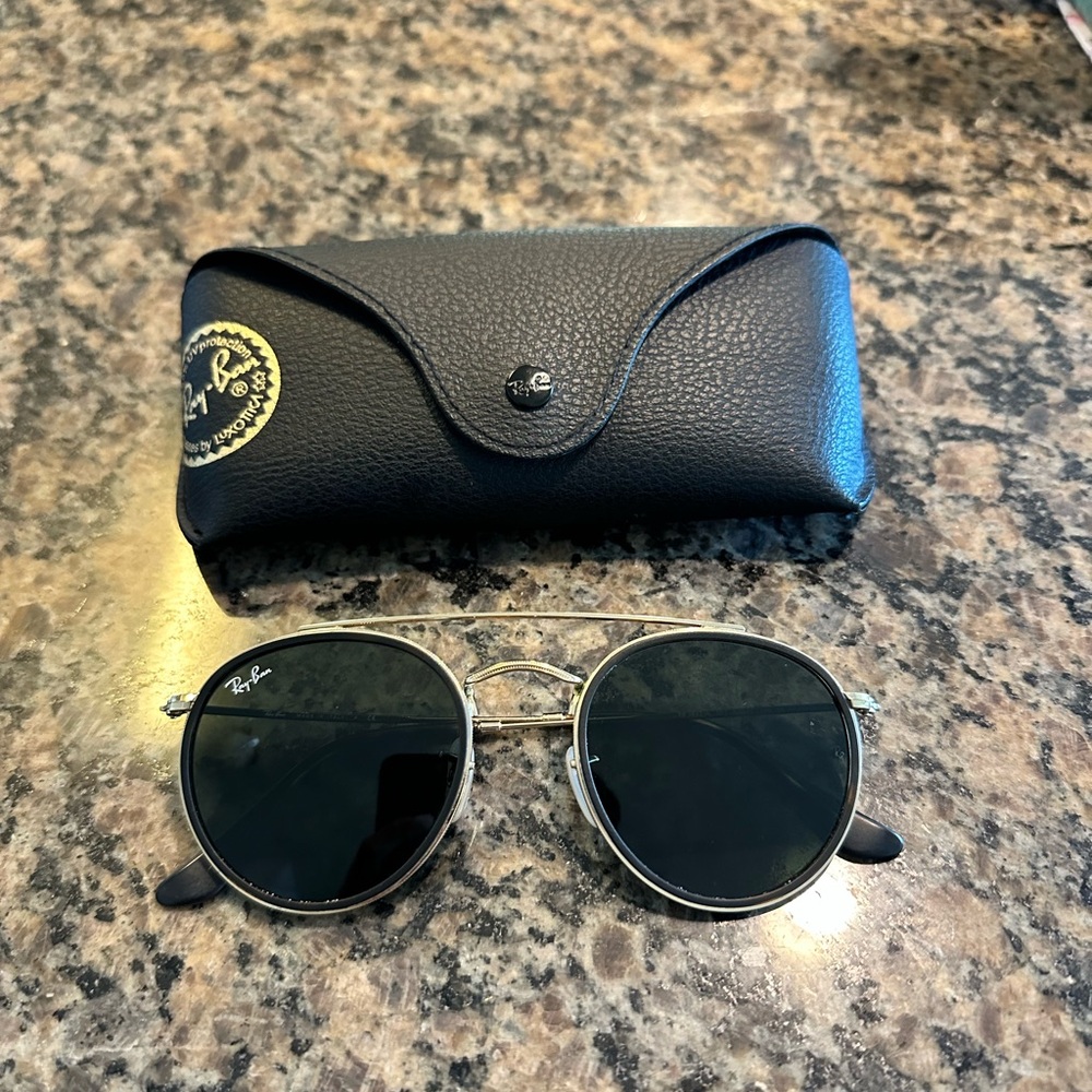 Rayban Round Double Bridge Sunglasses